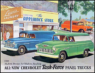 1955 Chevy Panel Truck & Sedan Delivery Sales Catalog Reprint 2nd sers