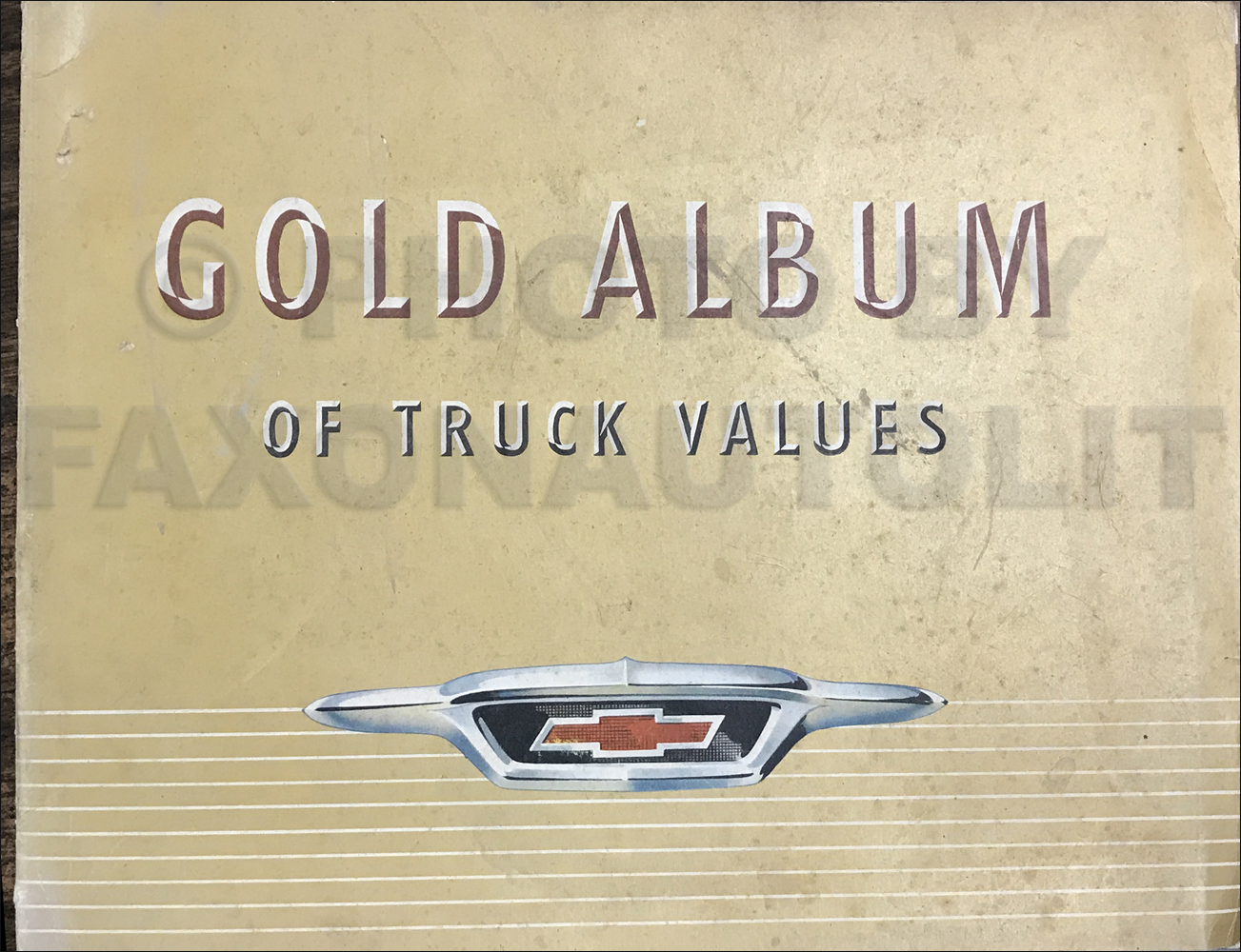 1955 Chevrolet Truck Color and Upholstery Dealer Album Original 2nd Series