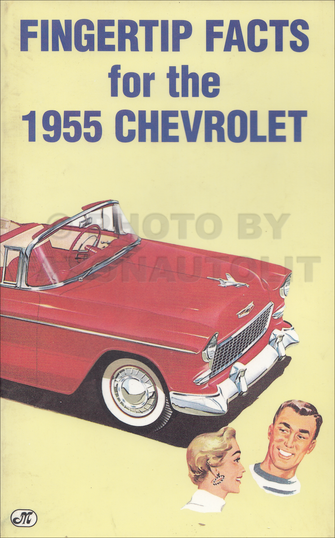 1955 Chevrolet Car Finger Tip Facts Book Reprint
