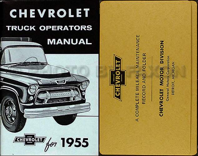1955 Chevrolet Pickup and Truck 2nd Series Owner Manual Package 56 Chevy Wiring Diagram Faxon Auto Literature