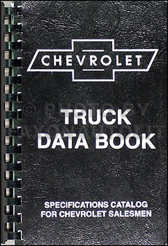 1954-1955 1st Chevrolet Truck Data Book Reprint