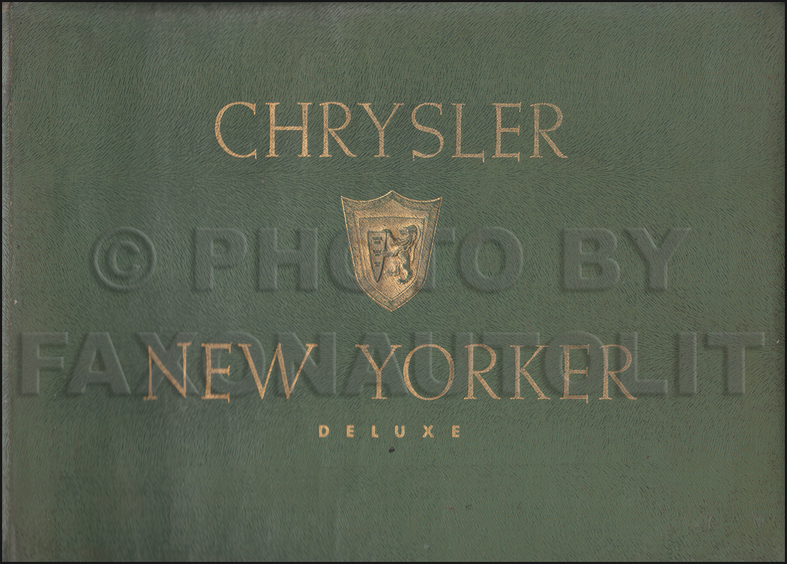1955 Chrysler New Yorker Color & Upholstery Dealer Album Original