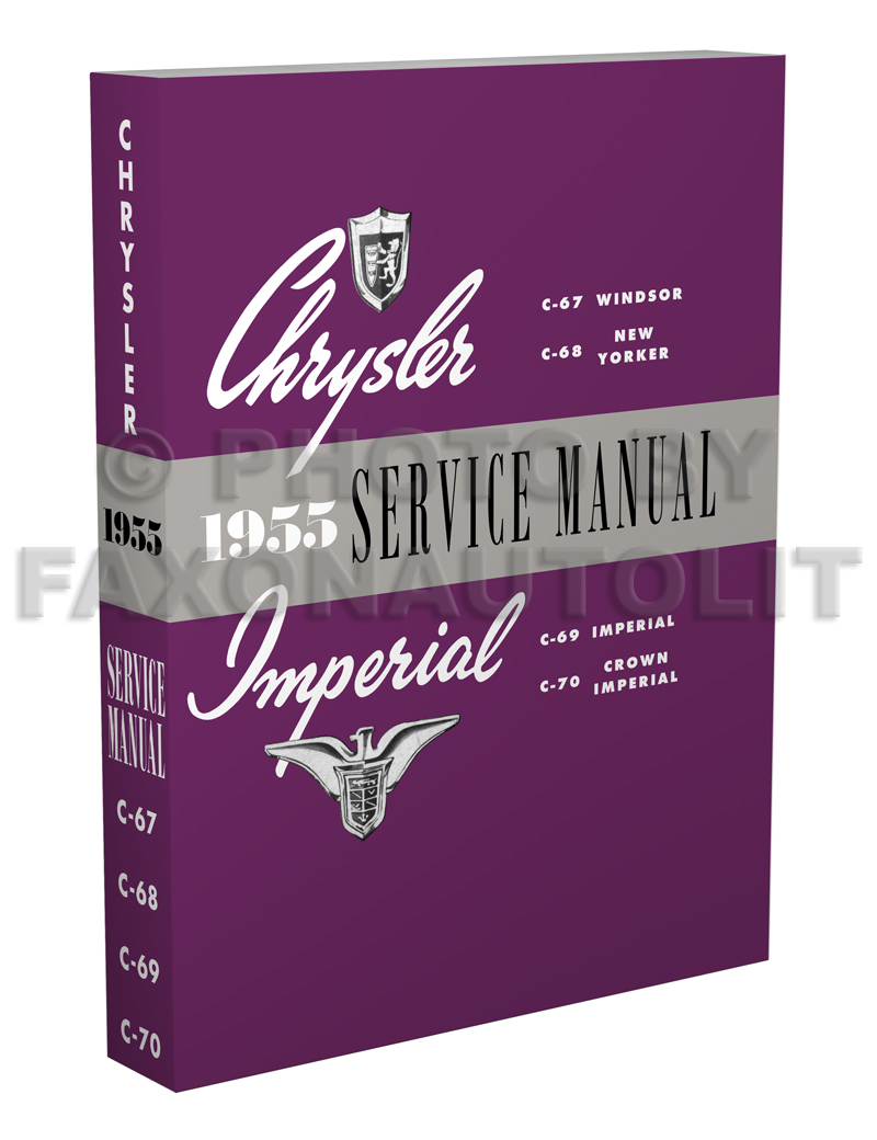 1955 Chrysler Shop Manual Reprint 55 for Windsor New Yorker Imperial