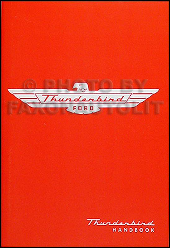 1955 Ford Thunderbird Owner's Manual Reprint