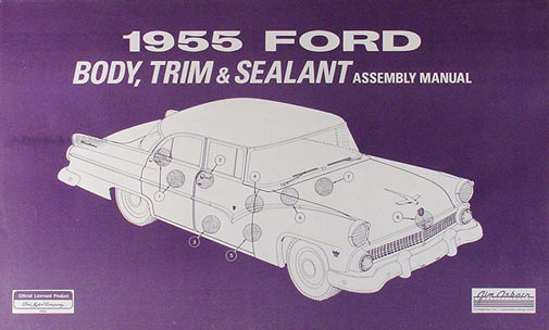 1955 Ford Auto Werkstatt Handbuch CD Thunderbird Fairlane Mainline Customline 55 