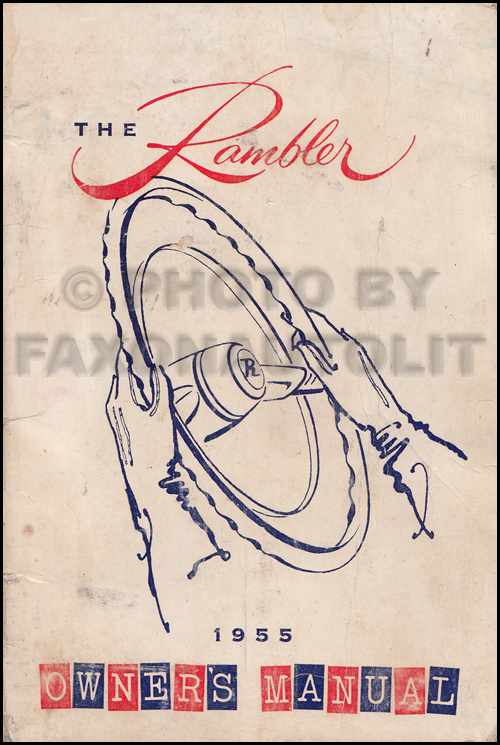 1955 Nash Rambler Owner's Manual Original