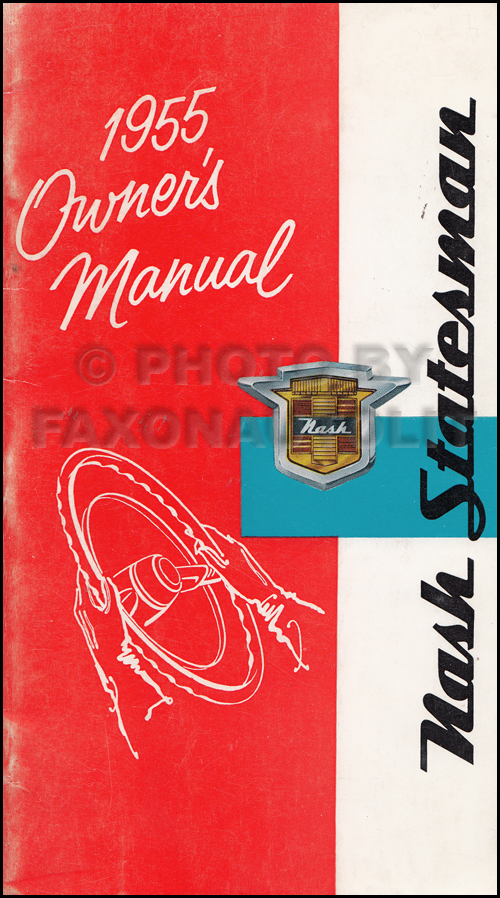 1955 Nash Statesman Owner's Manual Original