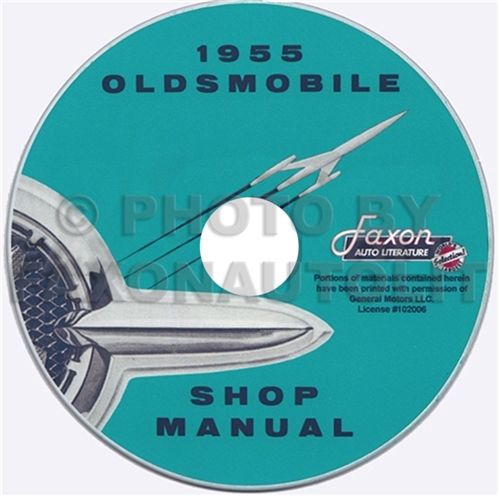 1955 Oldsmobile 88 and 98 Repair Shop Manual on CD-ROM