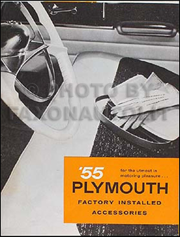 1955 Plymouth Accessories Sales Brochure Original