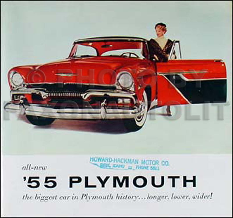 1955 Plymouth Original Sales Literature