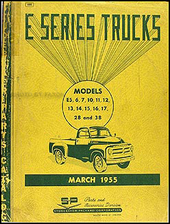 1955 Studebaker E Pickup & Truck Parts Book E Series Original
