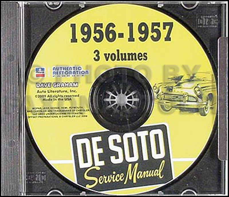 1956-1957 DeSoto Shop Manual on CD