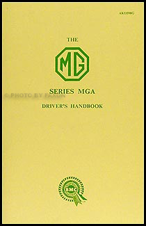 1956-1959 MGA 1500 Owner's Manual Reprint