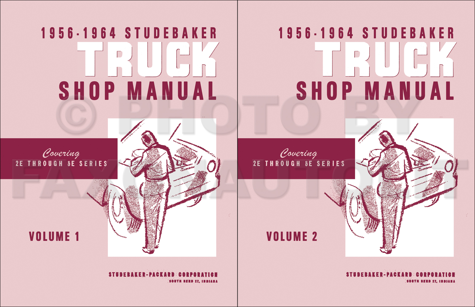 1956-1964 Studebaker Pickup Truck Repair Shop Manual Reprint 2 Volume Set