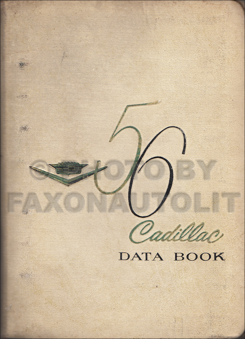 1956 Cadillac Data Book Original
