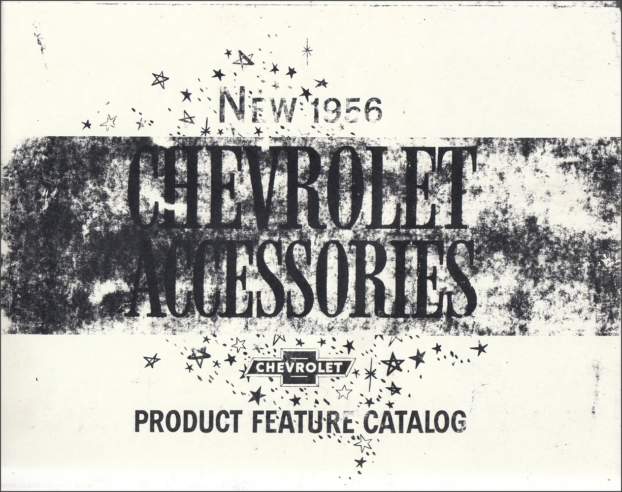 1956 Chevrolet Custom Feature Accessories Dealer Album Copy
