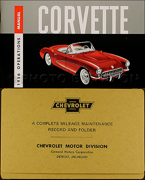 1956 Corvette Owner's Manual Reprint Package