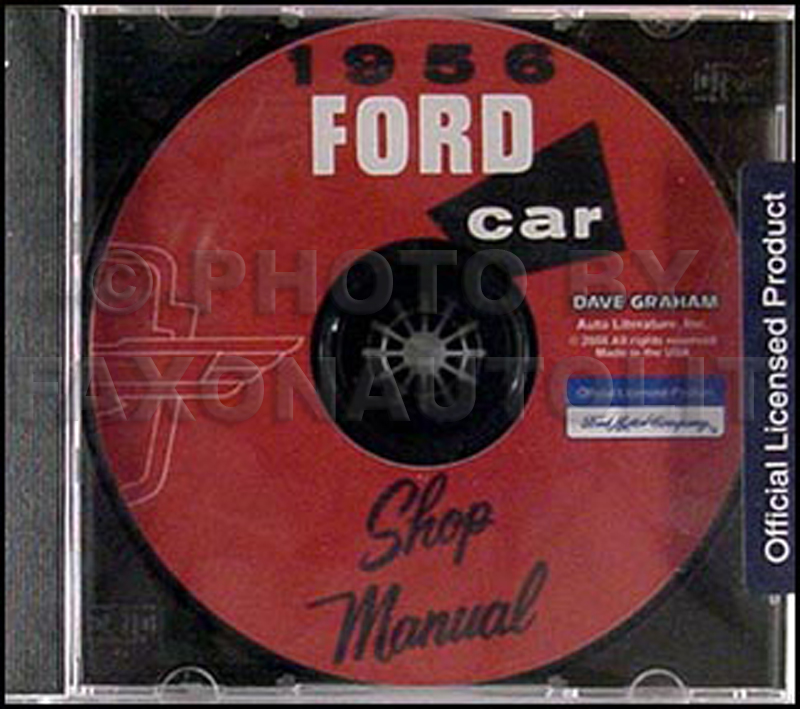 1956 Ford Car and Thunderbird CD-ROM Shop Manual