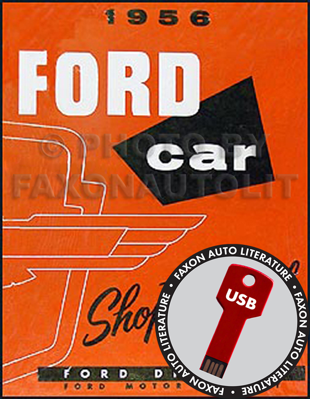 1956 Ford Car and Thunderbird CD-ROM Shop Manual