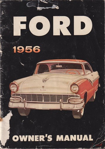 1956 Ford Car Owner's Manual Original