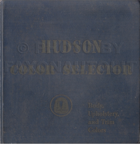 1956 Hudson Color & Upholstery Album Original
