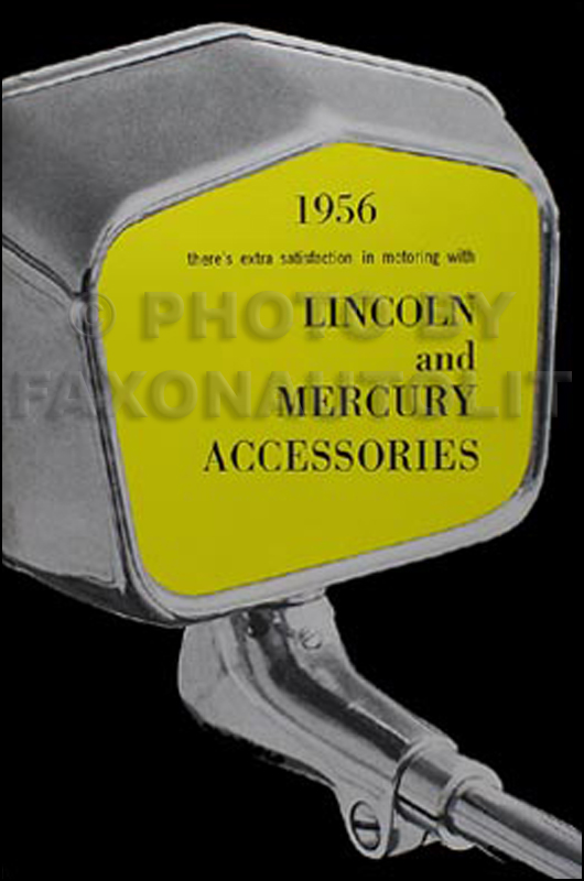 1956 Lincoln Capri/Premier & Mercury Reprint Accessory Catalog
