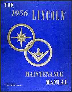 1956 Lincoln Capri & Premiere Shop Manual Original
