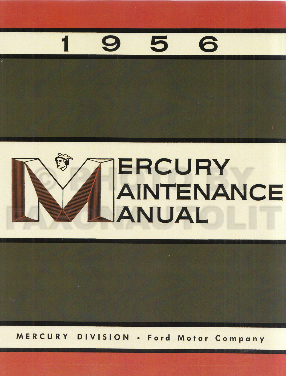 1956 Mercury Reprint Repair Manual