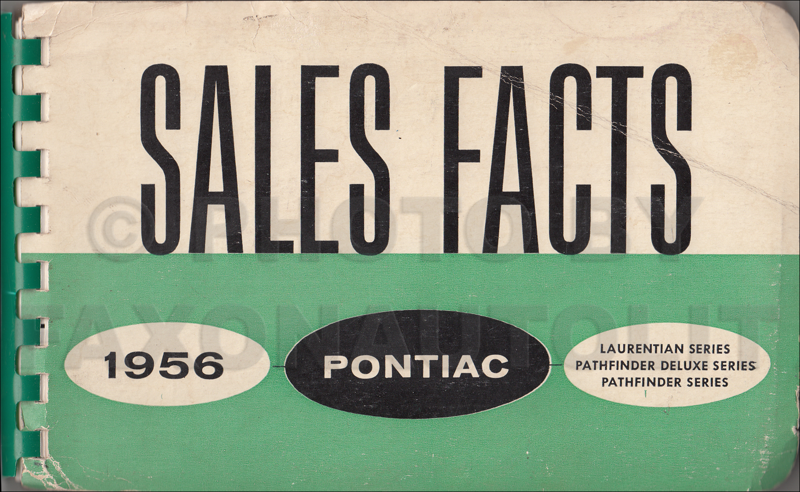 1956 Pontiac Dealer Sales Facts Book Original Canadian