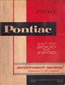 1956 Pontiac Canadian Repair Shop Manual Original Supplement 2000-2200