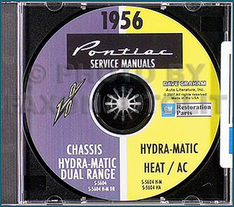1956 Pontiac CD Repair Shop Manual with Hydra-Matic, Heat, A/C Manuals