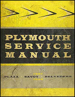 1957-1958 Plymouth Shop Manual Original