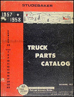 1957-1958 Studebaker Pickup Truck Parts Book Series 3E Original