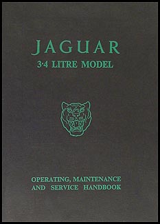 1957-1959 Jaguar 3.4 Litre Owner's Manual Original Mark 1
