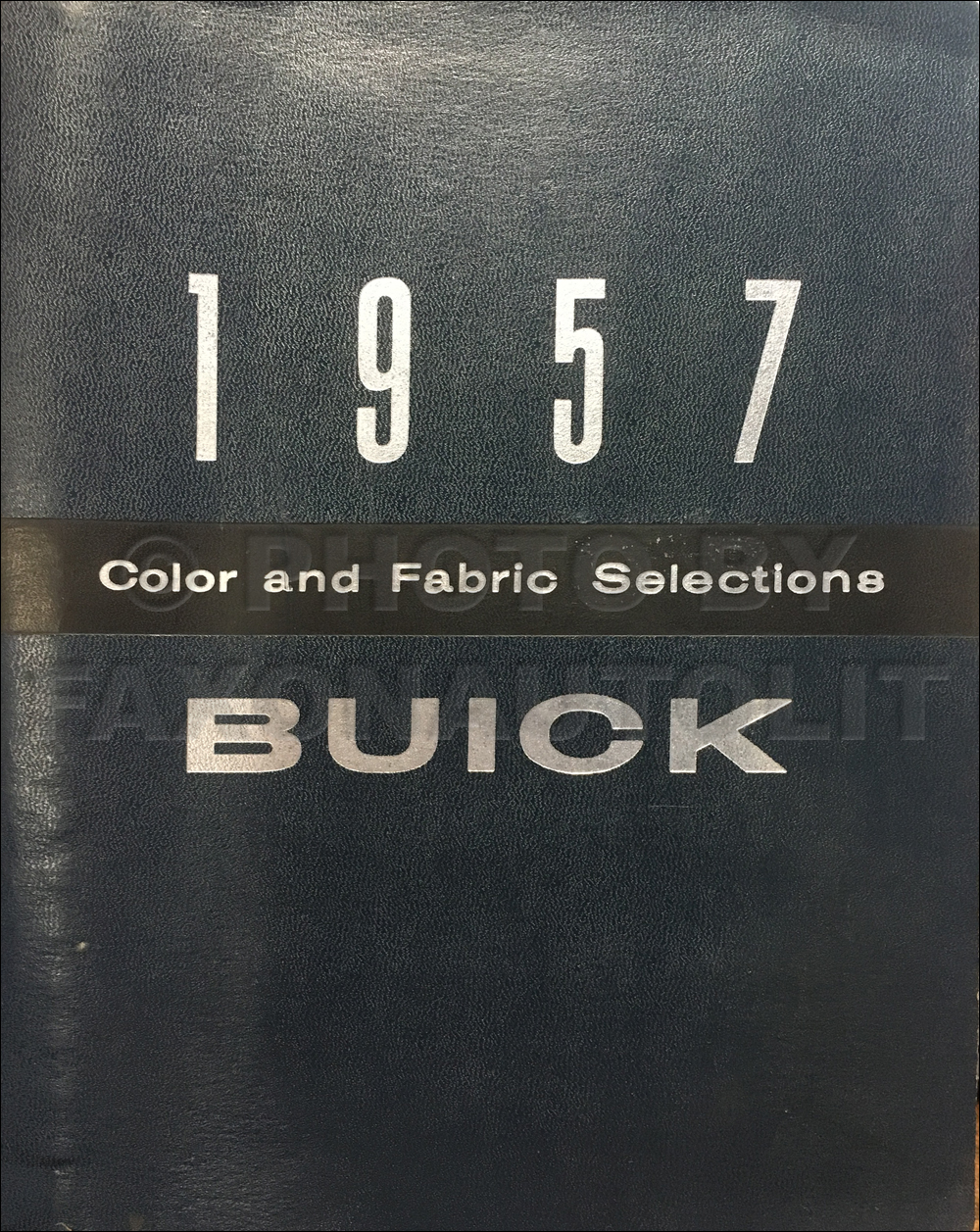 1957 Buick Color & Upholstery Dealer Album Original