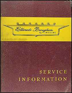 1957-1958 Cadillac Eldorado Brougham Shop Manual Supplement Original 
