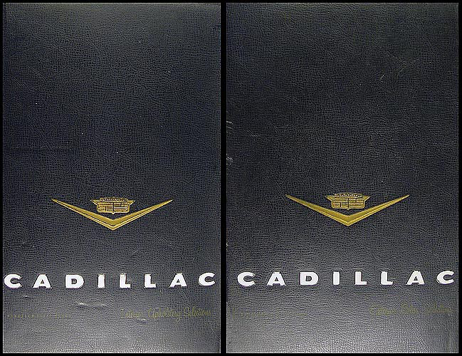 1957 Cadillac Color and Upholstery Dealer Albums 2 Book Set Large Size