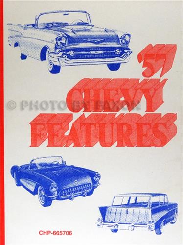 1957 Chevrolet Car Engineering Features Manual Reprint