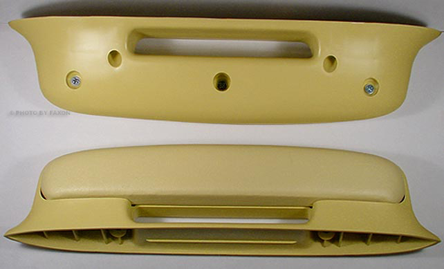 2 Yellow Arm Rests for 1957 57 Chevy Bel Air