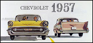 1957 Chevrolet Car Color Sales Folder Reprint for All Models