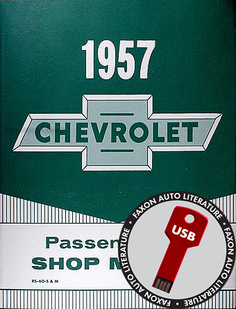 1957 Chevrolet CD Shop Manual Bel Air Nomad 150 210 57 Chevy