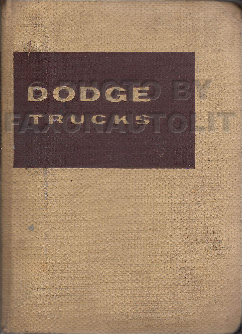 1957 Dodge Truck Data Book Original