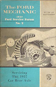 1957 Ford Car and Thunderbird Rear Axle Service Training Manual Original