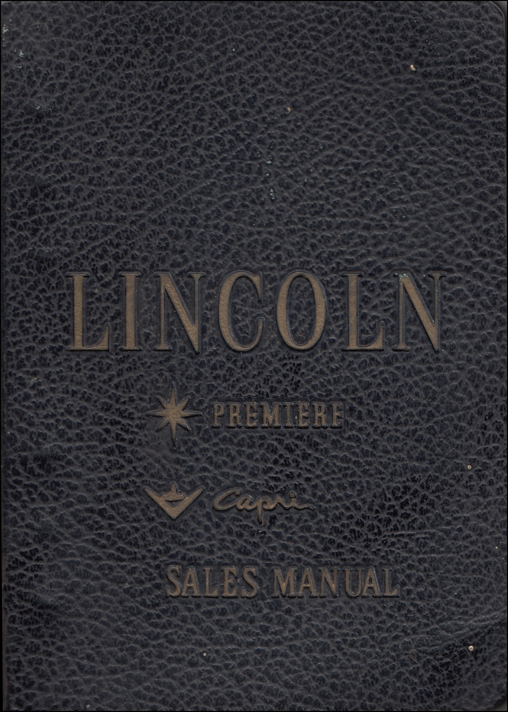 1957 Lincoln Capri and Premier Data Book Original