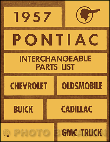 OEM Repair Maintenance Parts Book Bound for Pontiac All Models 1936-1950