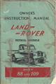 1958-1959 Land Rover Series 2 Owner's Manual Original Gas