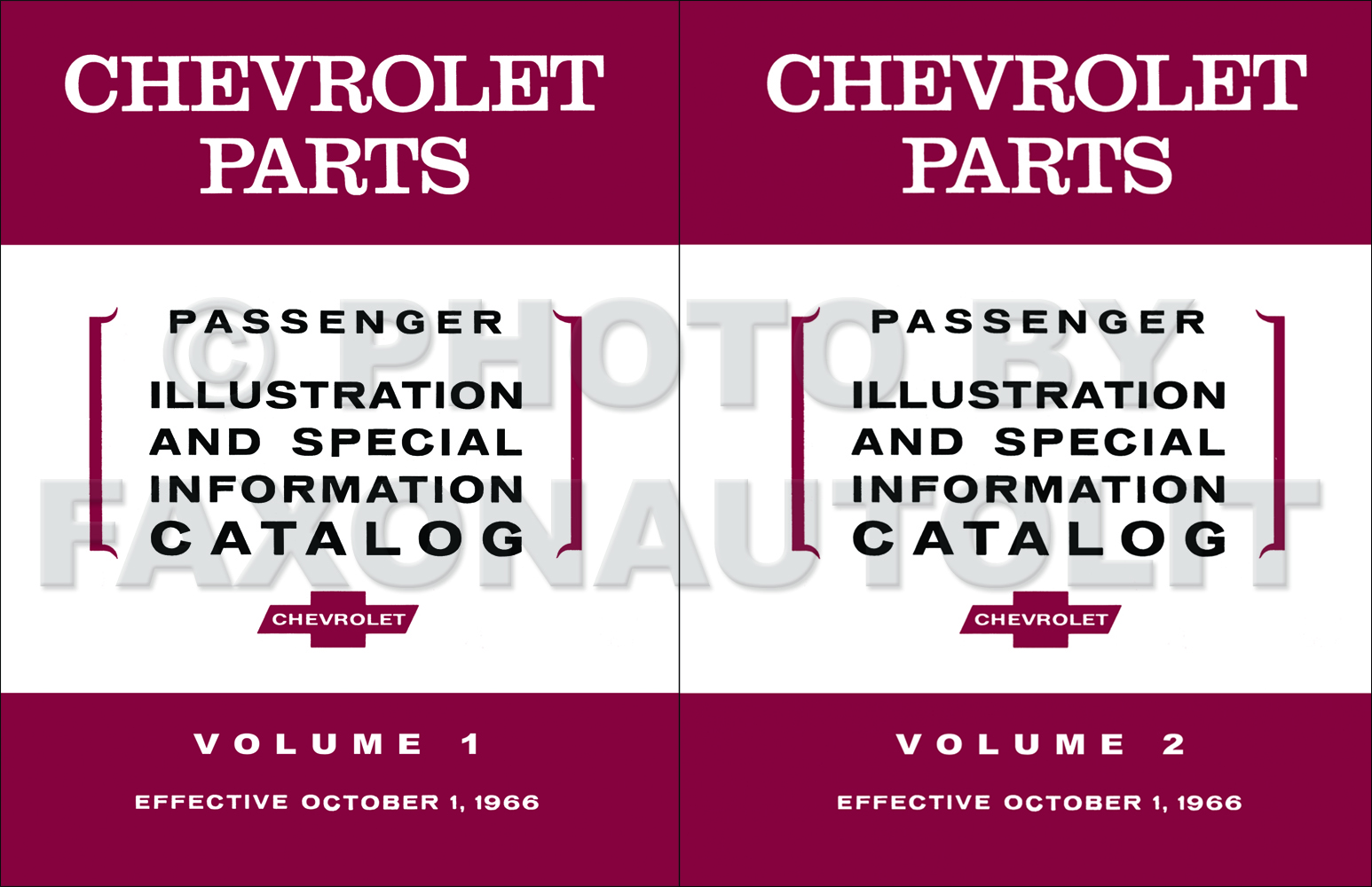 1958-1967 Chevrolet Car Parts Illustration and Special Information Catalog Reprint