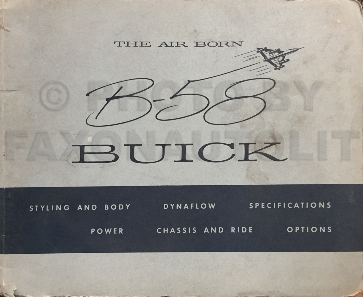 1958 Buick Dealer Album Original