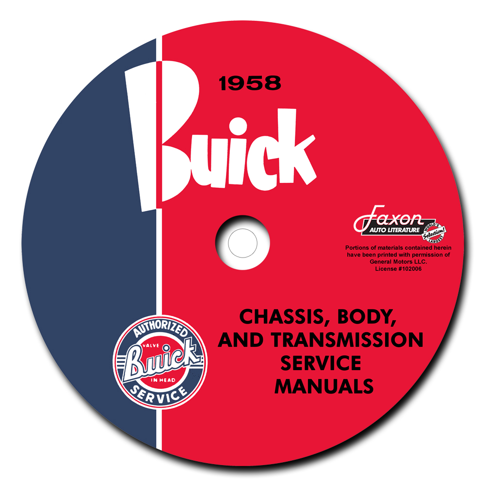 1958 Buick CD-ROM Shop Manual for all models 