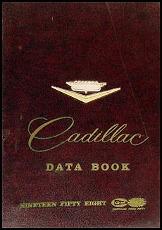 1958 Cadillac Data Book 